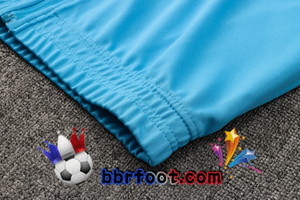 Veste Survetement Foot Marseille OM Bleu Blanc 21/22
