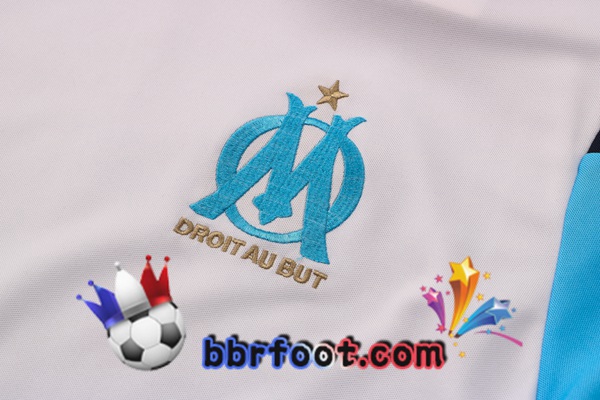 Training T-Shirts Marseille OM + Pantalon Blanc 21/22