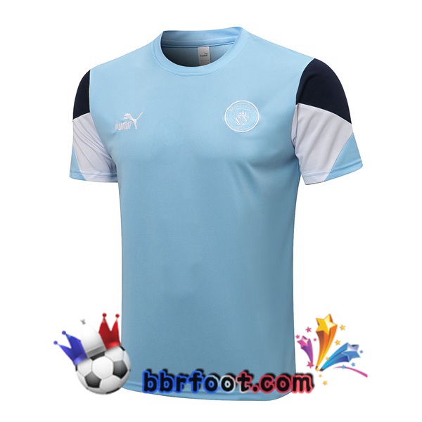 Training T-Shirts Manchester City Bleu 21/22