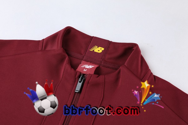 Veste Survetement Foot AS Roma Rouge 21/22