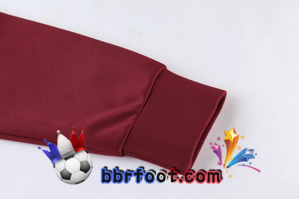 Veste Survetement Foot AS Roma Rouge 21/22
