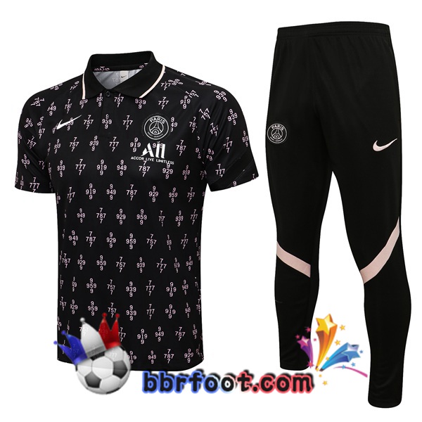 Polo Foot Paris PSG + Pantalon Noir 21/22