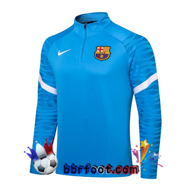 Sweatshirts Homme FC Barcelone Bleu 21/22