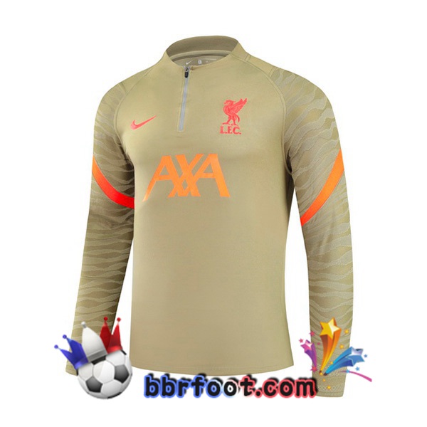 Sweatshirts Homme FC Liverpool Jaune 21/22