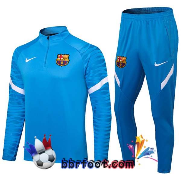 Survetement Foot FC Barcelone Bleu 21/22