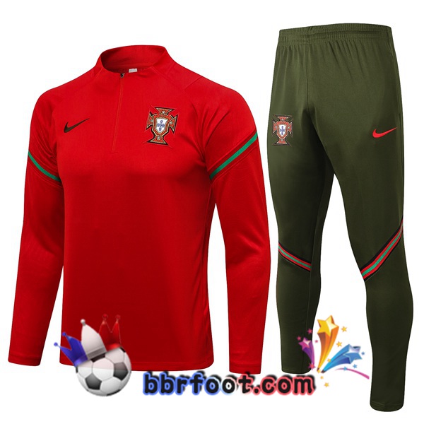 Survetement Foot Portugal Rouge 21/22