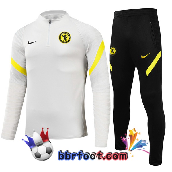 Survetement Foot FC Chelsea Gris 21/22