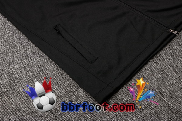 Veste A Capuche Survetement Foot Paris PSG Noir 21/22