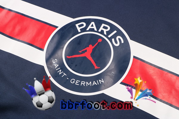 Veste A Capuche Survetement Foot JORDAN Paris PSG Bleu Royal 21/22