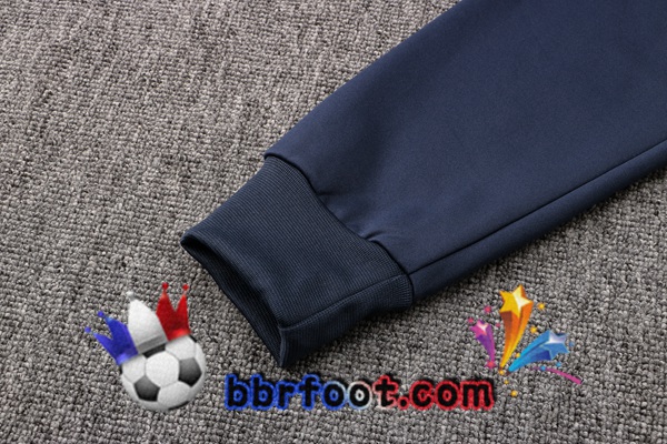 Veste A Capuche Survetement Foot JORDAN Paris PSG Bleu Royal 21/22