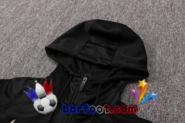Veste A Capuche Survetement Foot FC Liverpool Noir 21/22