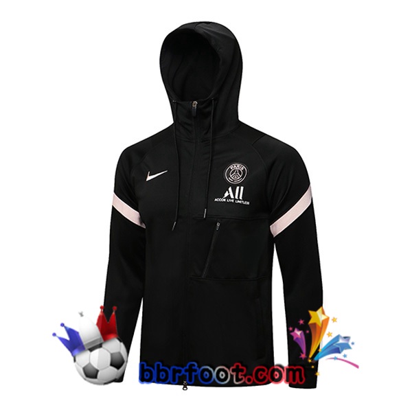 Veste A Capuche Paris PSG Noir 21/22