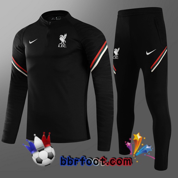 Survetement Foot FC Liverpool Enfant Noir 21/22