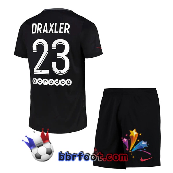 Maillot Foot Paris PSG (Draxler 23) Enfant Third 21/22