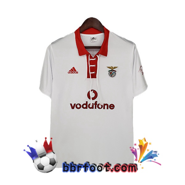 2004-2005 S.L Benfica Retro Exterieur Maillot de Foot Blanc