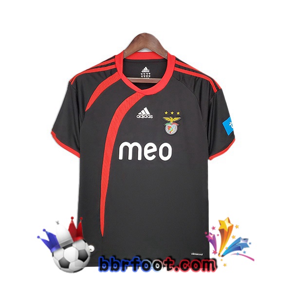2009-2010 S.L Benfica Retro Exterieur Maillot de Foot Noir