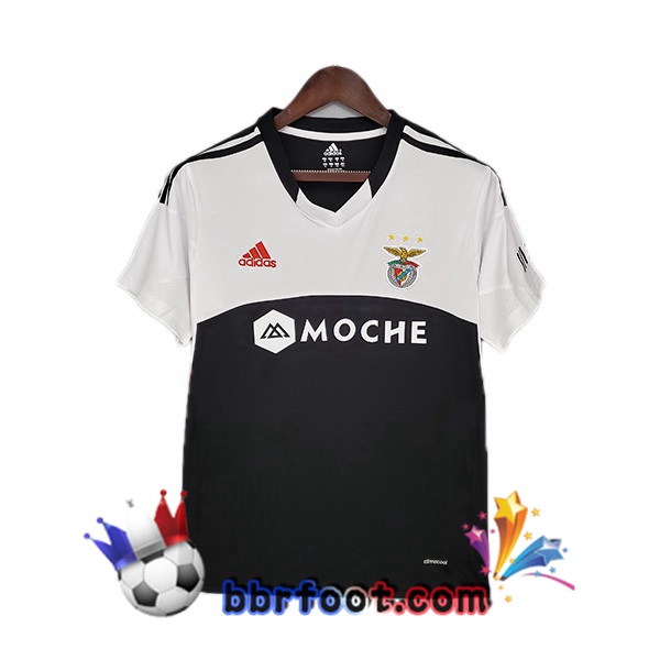 2013-2014 S.L Benfica Retro Exterieur Maillot de Foot Blanc Noir