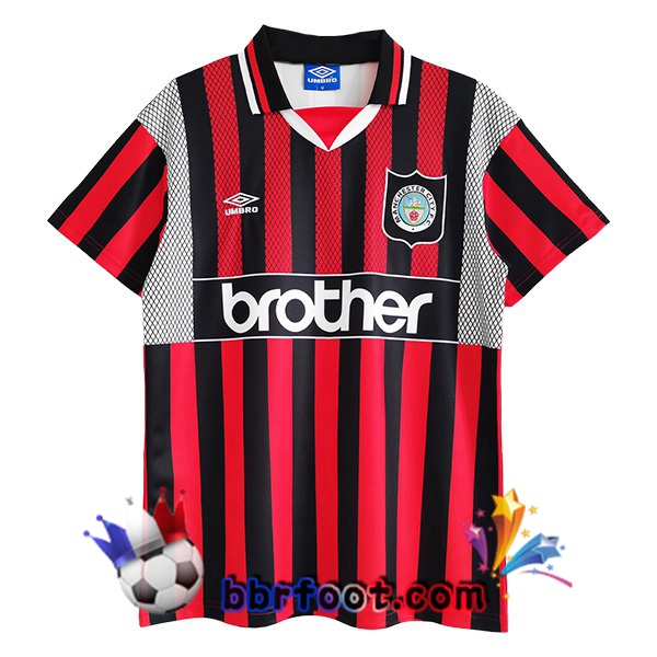 1994-1996 Manchester City Retro Exterieur Maillot de Foot Rouge