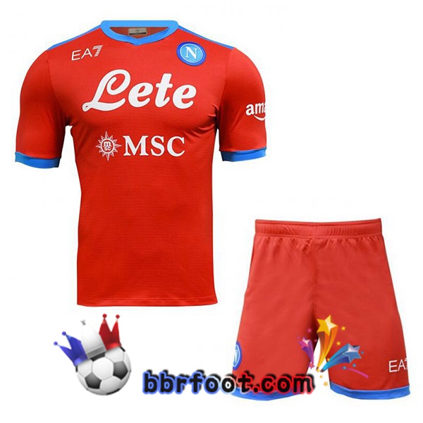 Maillot Foot SSC Naples Enfant Quatrieme 21/22