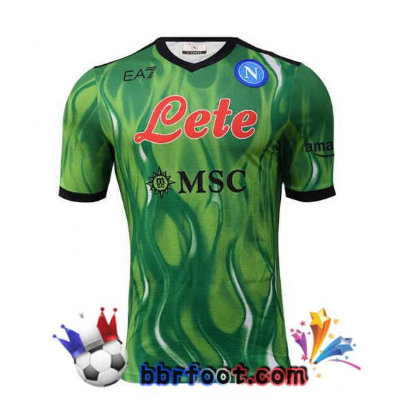 Maillot Foot SSC Naples Gardien de but Vert 21/22