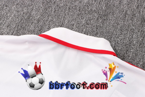 Polo Foot Manchester United + Pantalon Blanc 21/22