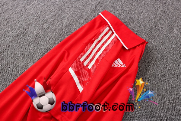 Polo Foot Manchester United + Pantalon Rouge 21/22