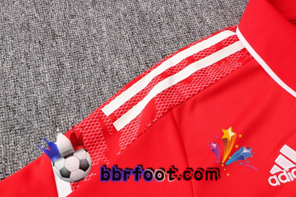 Polo Foot Manchester United + Pantalon Rouge 21/22