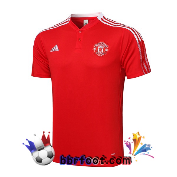 Polo Foot Manchester United Rouge 21/22