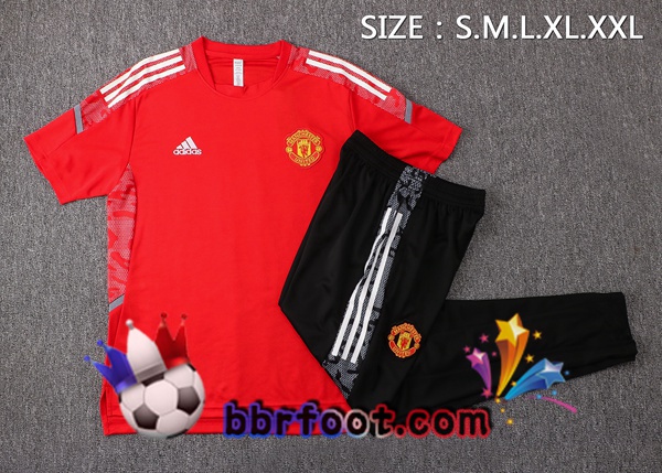 Training T-Shirts Manchester United + Pantalon Rouge 21/22