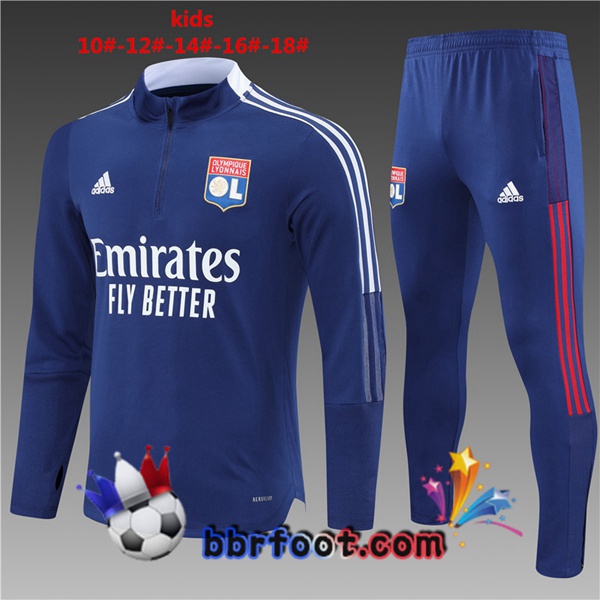 Survetement Foot Lyon OL Enfant Bleu 21/22