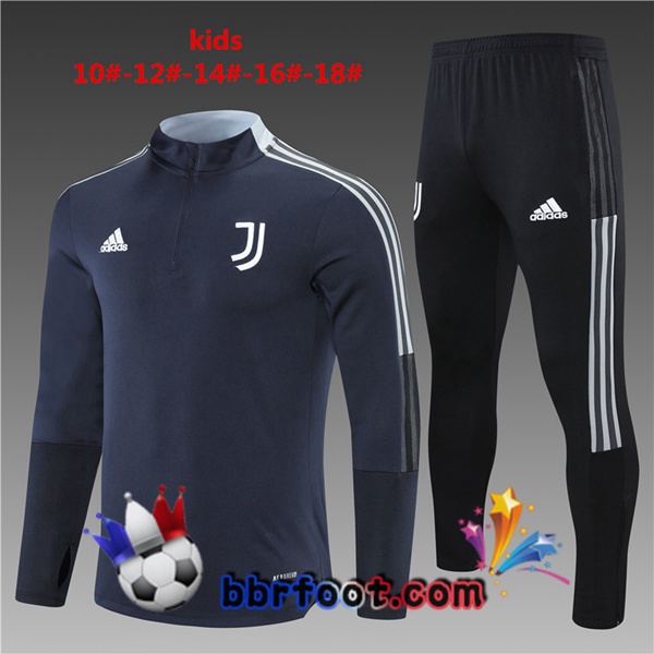 Survetement Foot Juventus Enfant Gris 21/22