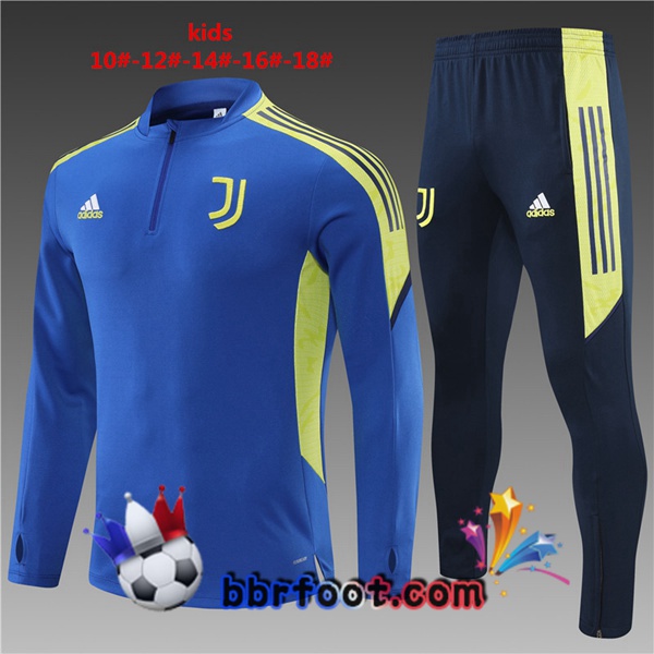 Survetement Foot Juventus Enfant Bleu 21/22