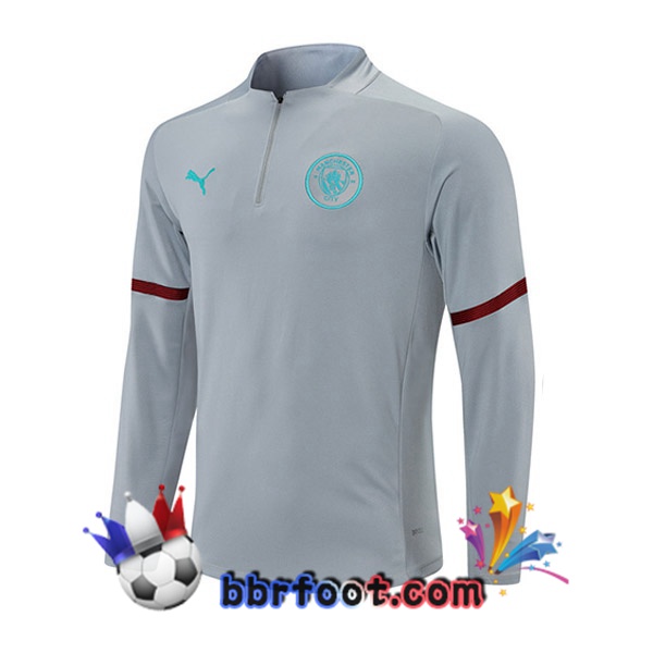 Sweatshirts Homme Manchester City Gris 21/22