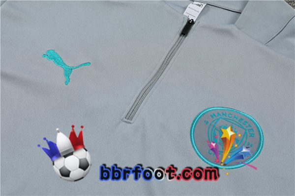 Survetement Foot Manchester City Gris 21/22