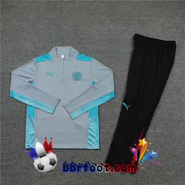 Survetement Foot Manchester City Gris 21/22