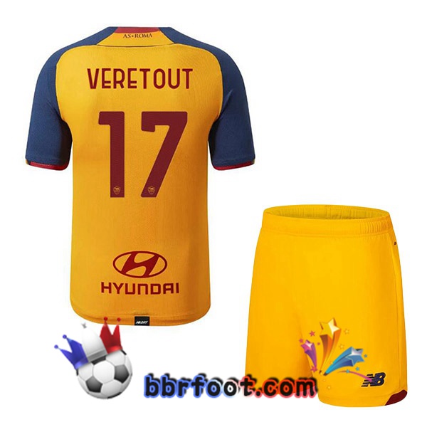 Maillot Foot AS Roma (VERETOUT 17) Enfant Third 21/22