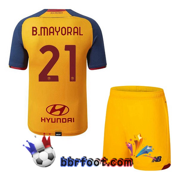 Maillot Foot AS Roma (B.MAYORAL 21) Enfant Third 21/22 Maillot Foot AS Roma (B.MAYORAL 21) Enfant Third 21/22