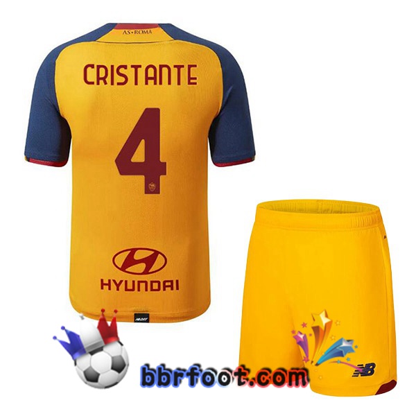 Maillot Foot AS Roma (CRISTANTE 4) Enfant Third 21/22