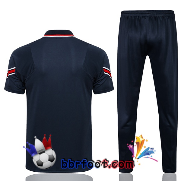 Polo Foot Paris PSG + Pantalon Bleu Royal 21/22