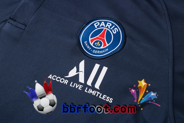 Polo Foot Paris PSG + Pantalon Bleu Royal 21/22