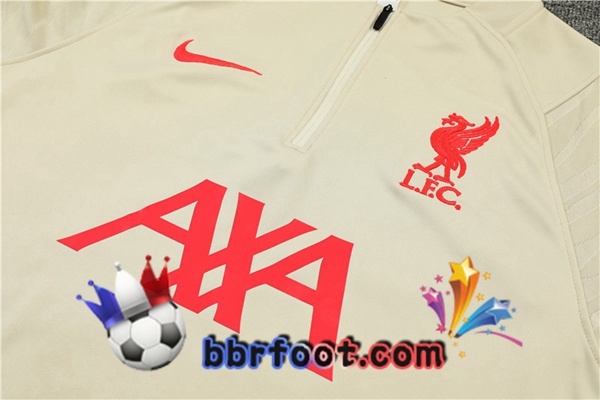 Survetement Foot FC Liverpool Jaune 21/22