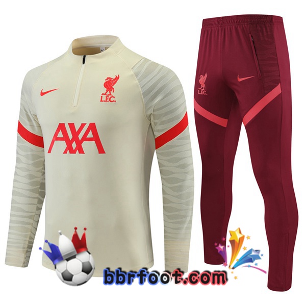 Survetement Foot FC Liverpool Jaune 21/22
