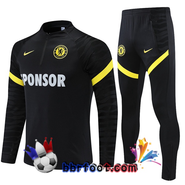 Survetement Foot FC Chelsea Noir 21/22 Survetement Foot FC Chelsea Noir 21/22