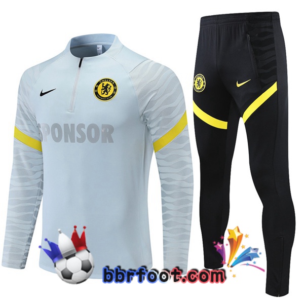 Survetement Foot FC Chelsea Gris 21/22