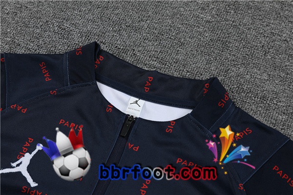Survetement Foot JORDAN Paris PSG Bleu Royal 21/22