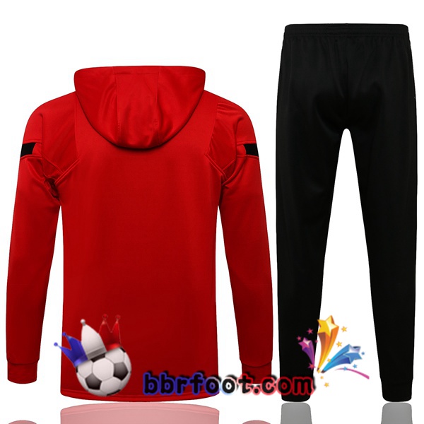 Veste A Capuche Survetement Foot Atletico Madrid Rouge 21/22