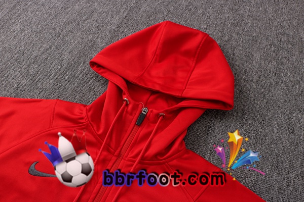 Veste A Capuche Survetement Foot Atletico Madrid Rouge 21/22