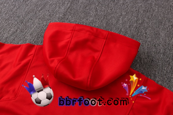 Veste A Capuche Survetement Foot Atletico Madrid Rouge 21/22