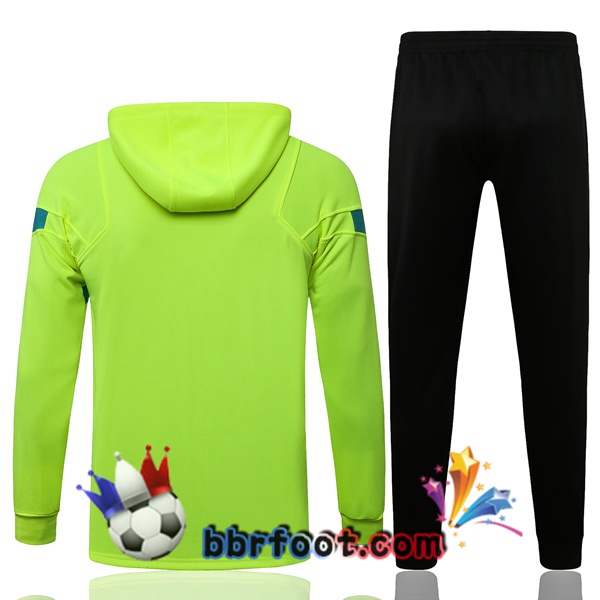 Veste A Capuche Survetement Foot Inter Milan Vert 21/22