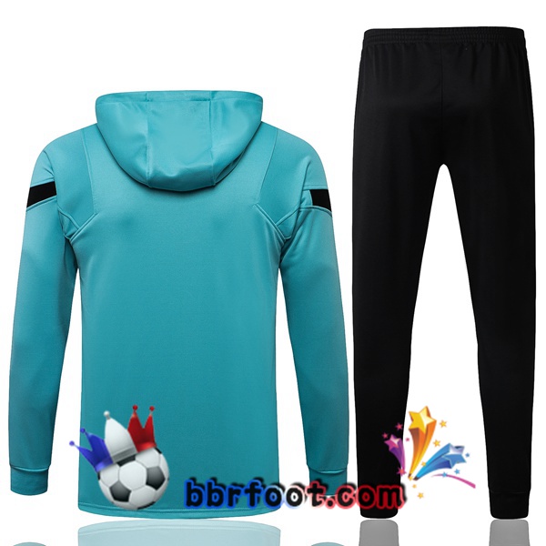 Veste A Capuche Survetement Foot Inter Milan Bleu 21/22